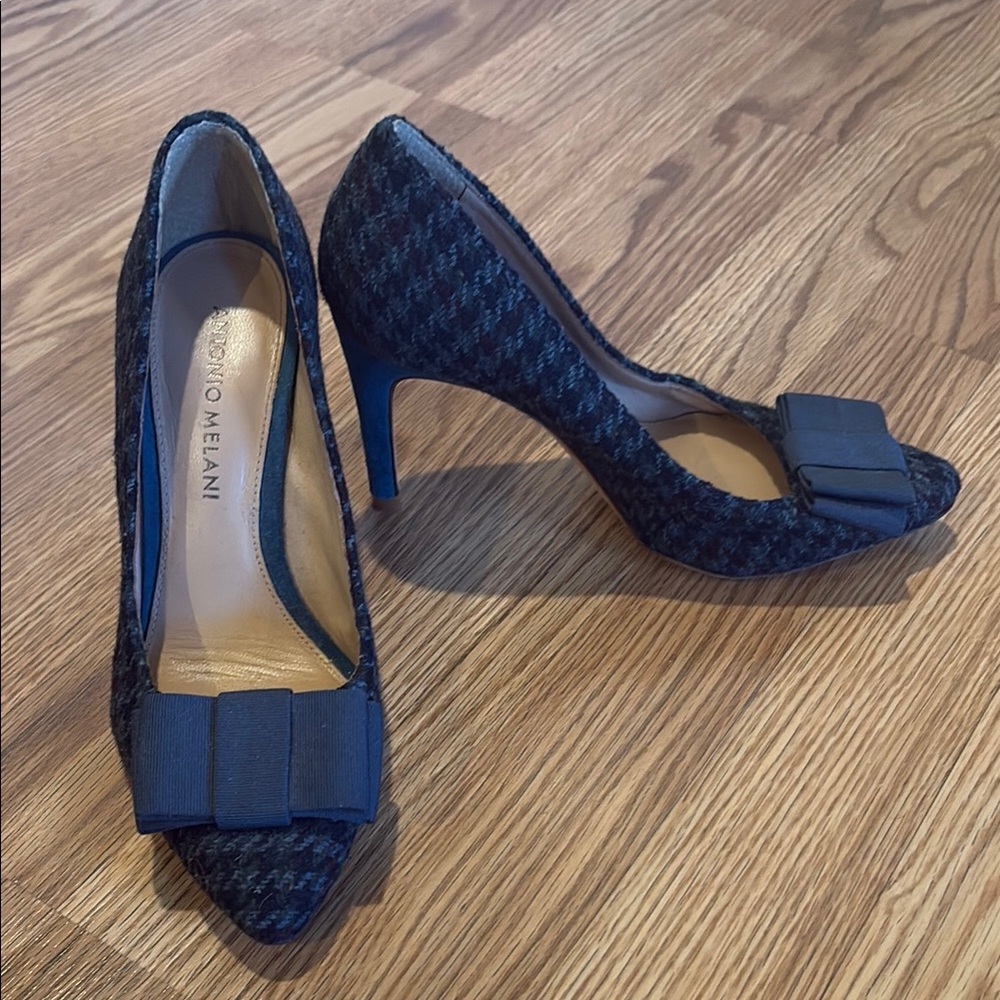 Antonio Melani Women's Tweed Heels with Bow
